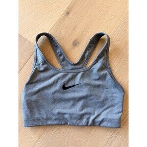 Nike Dri Fit Women's Sport Yoga Running Gray Bra Top Size Small S